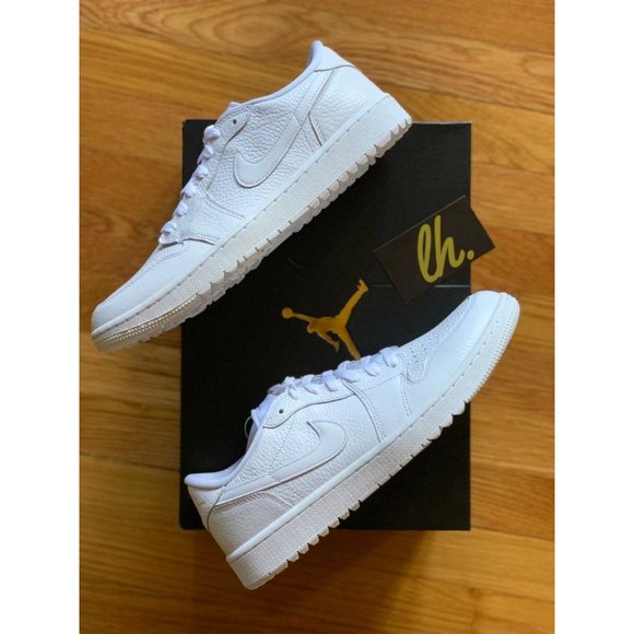Size 10 Air Jordan 1 Low Golf "Triple White" - Picture 5 of 5